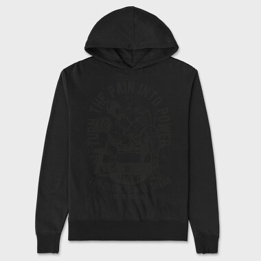 Turn The Pain Into Power, Hanorac Oversize Barbati (Unisex)