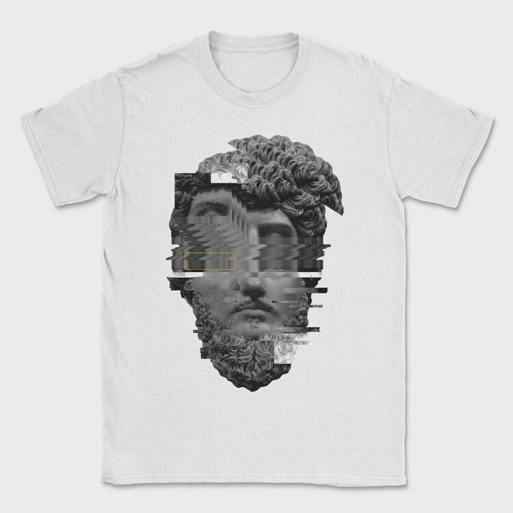 Frontal Glitched Statue Glitch 5, Tricou Barbati (Unisex)