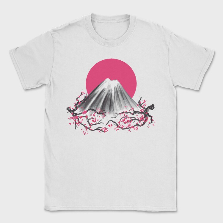 Fuji Mountain Japanese Nature, Tricou Barbati (Unisex)