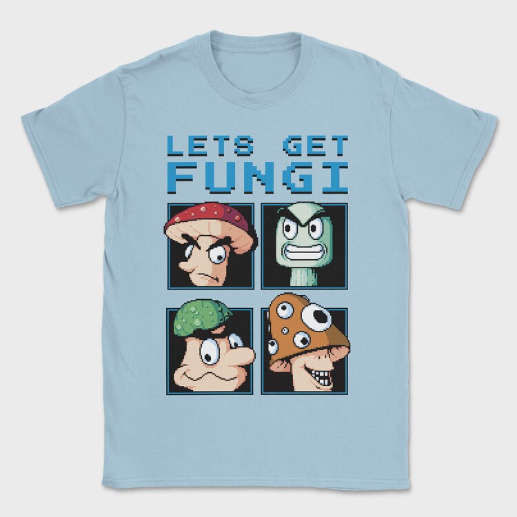 Fungi Cartoon Characters Let S Get Pixel, Tricou Barbati (Unisex)