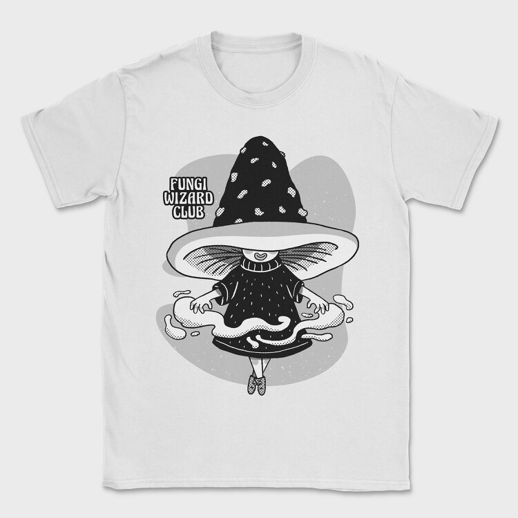 Fungi Cartoon Wizard Club, Tricou Barbati (Unisex)