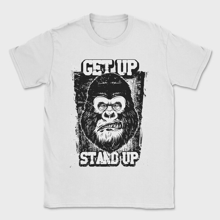 Gorilla Stand Up, Tricou Barbati (Unisex)