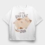 I Am The Bad Cat, Tricou Oversize Barbati (Unisex)