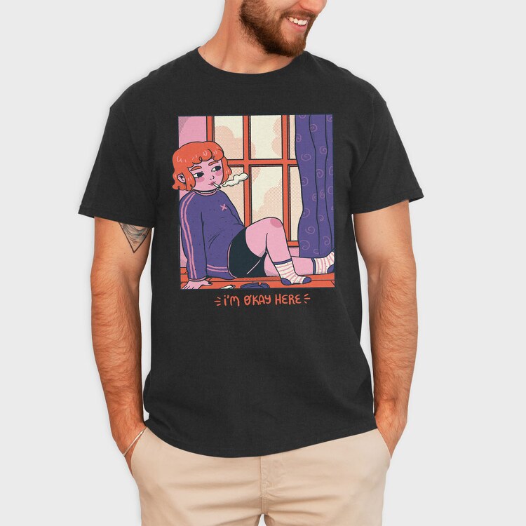 Comfy Chill Girl 4, Tricou Barbati (Unisex)