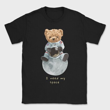 Teddy Moon Space, Tricou Barbati (Unisex)