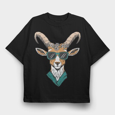Ibex Oktoberfest Edelweiss Flower, Tricou Oversize Barbati (Unisex)