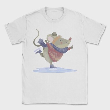 Ice Skating Mouse, Tricou Barbati (Unisex)