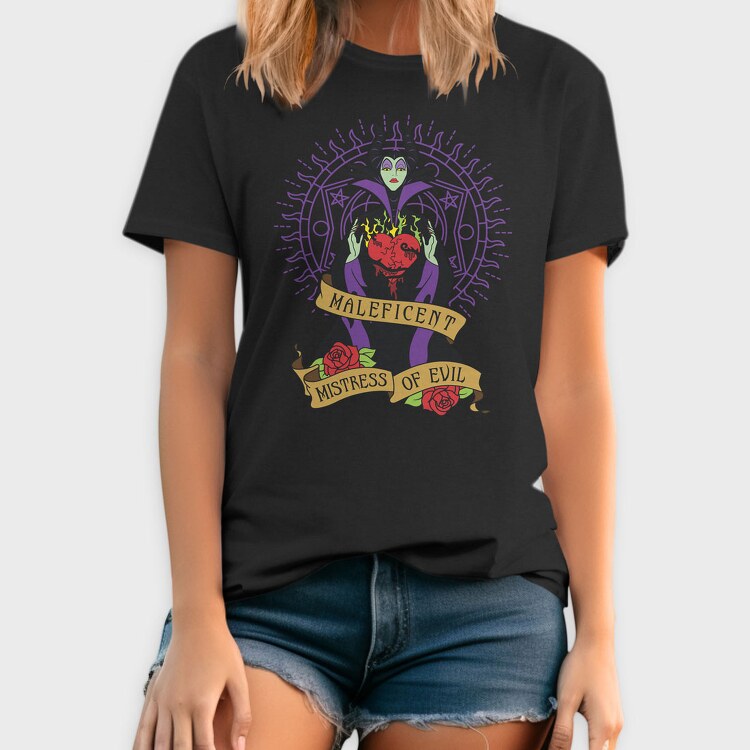 Villanas Disney Malefica C, Tricou Barbati (Unisex)