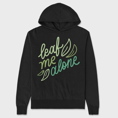 Leaf Me Alone, Hanorac Oversize Barbati (Unisex)