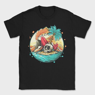 Volcano Skull Rescue, Tricou Barbati (Unisex)