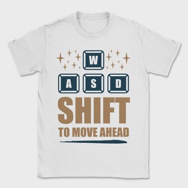 Wasd Shift Ahead, Tricou Barbati (Unisex)