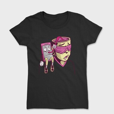 Brain Phone Illustration, Tricou Femei