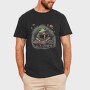 Frog Reading Flowers, Tricou Barbati (Unisex)