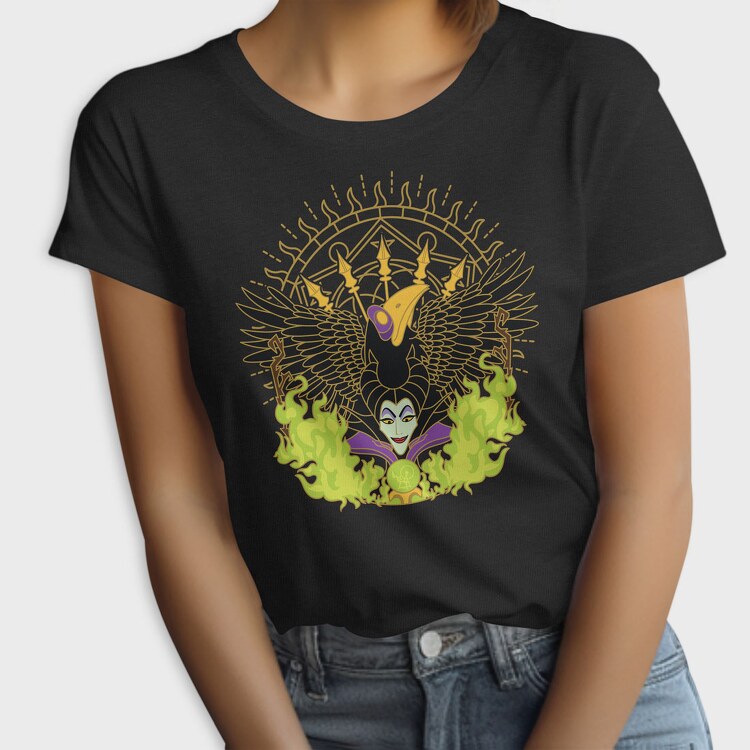 Villanas Disney Malefica D, Tricou Femei