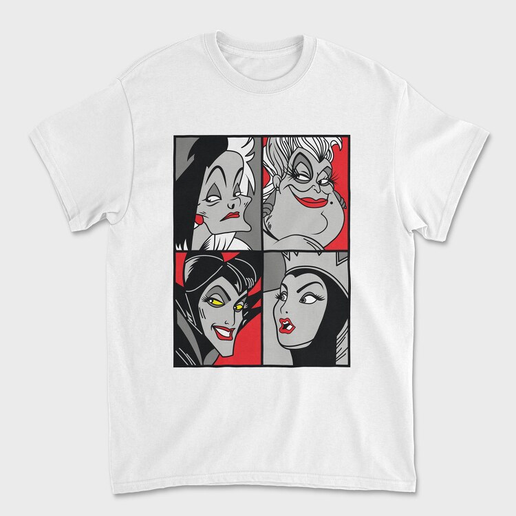 Villanas Disney Pop Art, Tricou Barbati (Unisex)