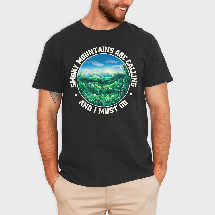 Smoky Mountains Are Calling, Tricou Barbati (Unisex)