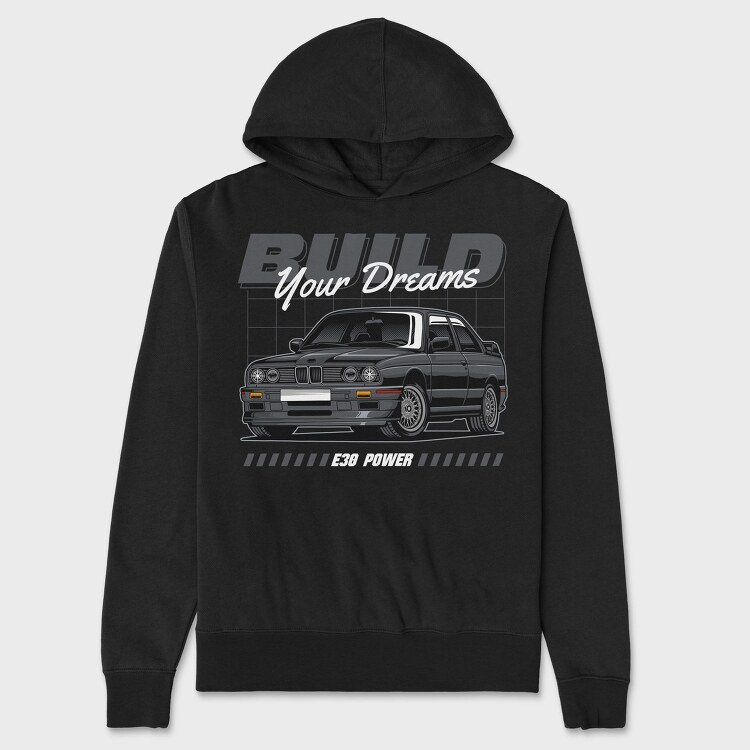 Buildyourdreams, Hanorac Oversize Barbati (Unisex)