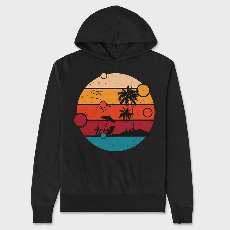 Sunset Lounge, Hanorac Oversize Barbati (Unisex)