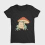 Frog Mushroom Umbrella Cottage Core, Tricou Femei