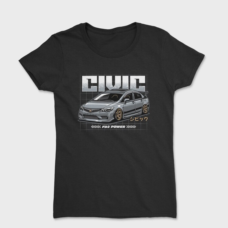 Jdm Stance Civic, Tricou Femei
