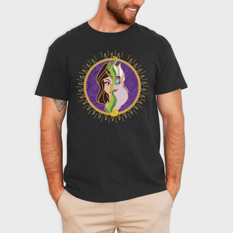 Villanas Disney Ursula B, Tricou Barbati (Unisex)