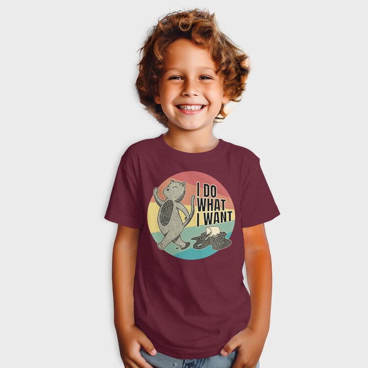 I Do What I Want Cat Coffee, Tricou Copii
