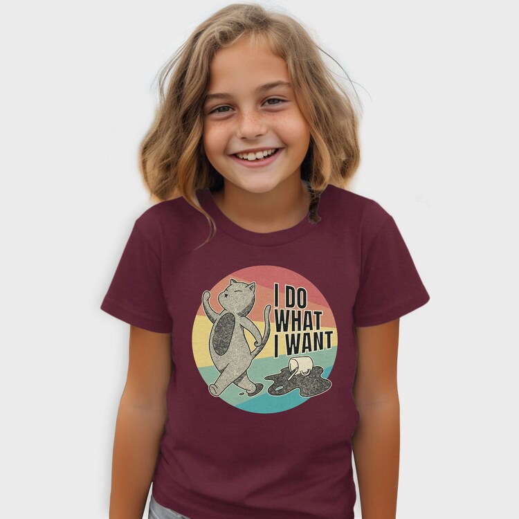 I Do What I Want Cat Coffee, Tricou Copii