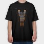 Space Rocket Man, Tricou Oversize Barbati (Unisex)