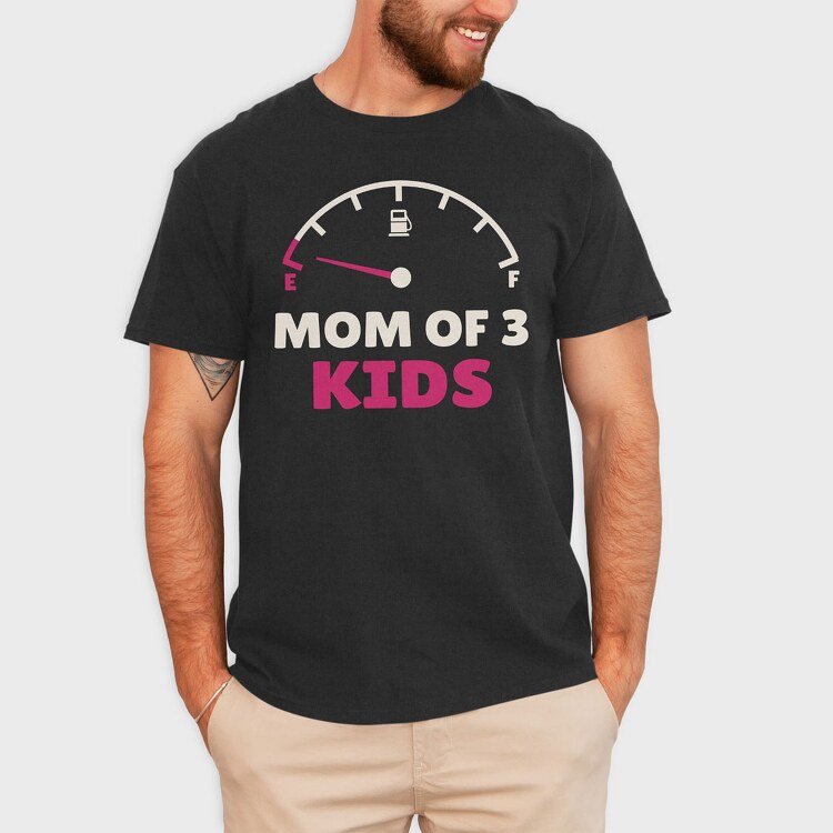 Mom of Three, Tricou Barbati (Unisex)