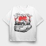 Supra Cherry Sunset, Tricou Oversize Barbati (Unisex)