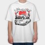 Supra Cherry Sunset, Tricou Oversize Barbati (Unisex)
