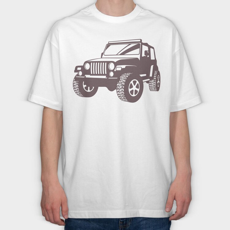 Off Road 2, Tricou Oversize Barbati (Unisex)
