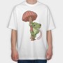 Frogs Fly High, Tricou Oversize Barbati (Unisex)