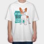 I Love My Dog, Tricou Oversize Barbati (Unisex)