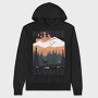 Summer Nature Deer, Hanorac Oversize Barbati (Unisex)