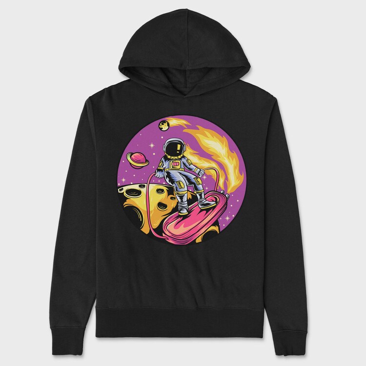 Space Rocket Ride, Hanorac Oversize Barbati (Unisex)