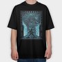 Metal Demon Guitar, Tricou Oversize Barbati (Unisex)