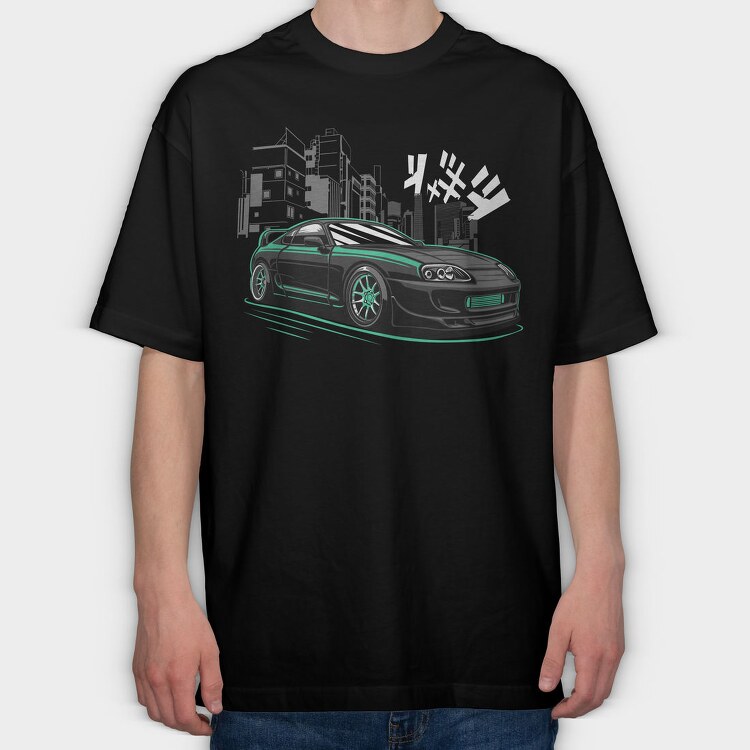 Supra City, Tricou Oversize Barbati (Unisex)