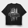 American Pride, Tricou Oversize Barbati (Unisex)
