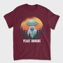 Peace Humans, Tricou Barbati (Unisex)