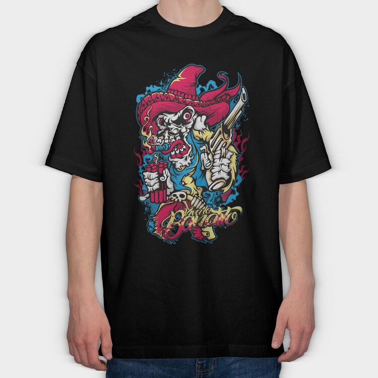 Mexican Bandito, Tricou Oversize Barbati (Unisex)