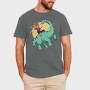 Cowboy on Dinosaur, Tricou Barbati (Unisex)