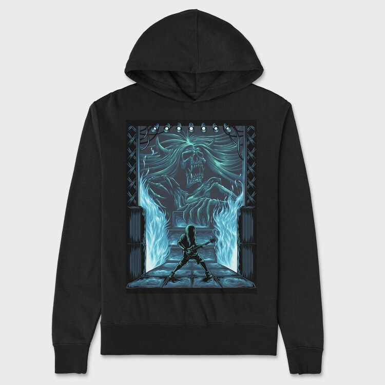 Metal Demon Guitar, Hanorac Oversize Barbati (Unisex)