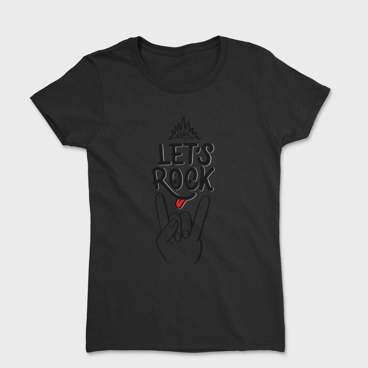 Lets Rock Hand Sign, Tricou Femei