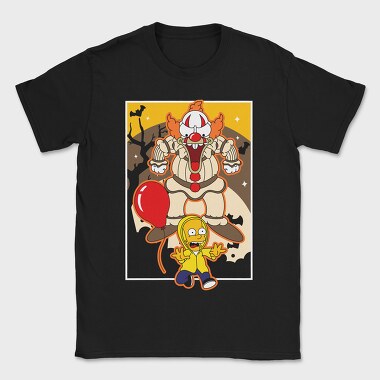 Clown Simpson Horror, Tricou Barbati (Unisex)