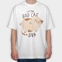 I Am The Bad Cat, Tricou Oversize Barbati (Unisex)