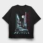 GTR JAPAN, Tricou Oversize Barbati (Unisex)