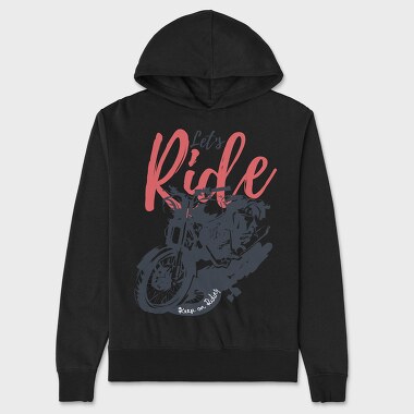 Lets Ride, Hanorac Oversize Barbati (Unisex)