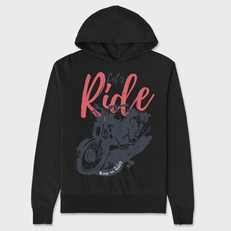 Lets Ride, Hanorac Oversize Barbati (Unisex)