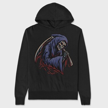 Grim Reaper, Hanorac Oversize Barbati (Unisex)